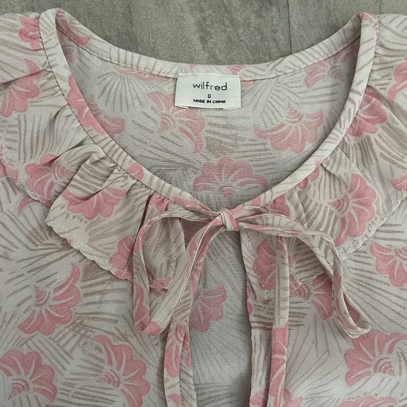 NWOT Aritzia Wilfred 100% Silk Mini Dress - Picture 2 of 11